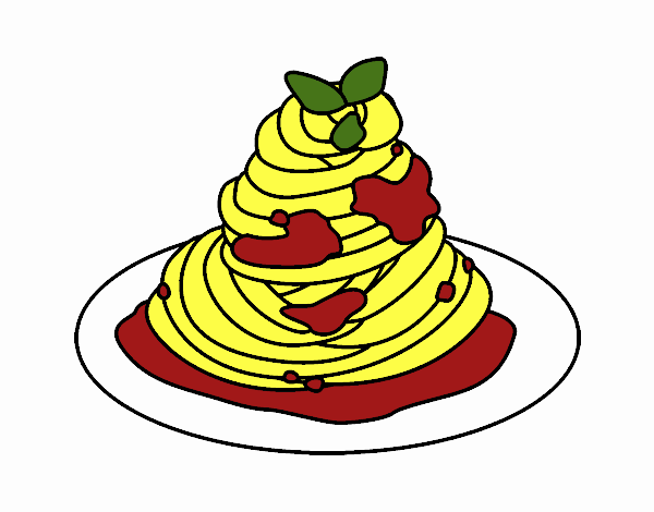 Dibujo Espaguetis a la boloñesa pintado por LarryS
