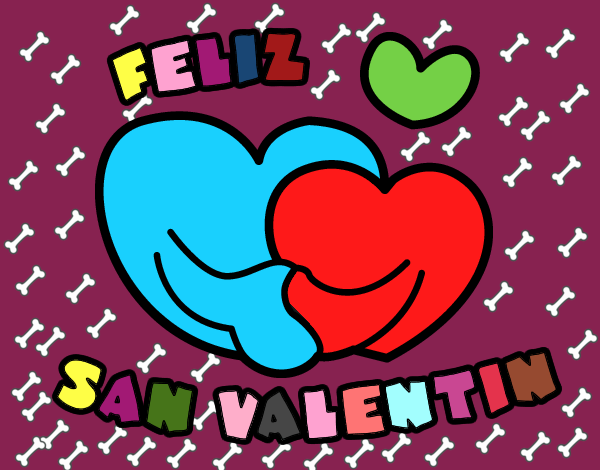 Dibujo Feliz San Valentin pintado por 0426979415