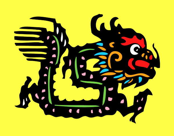 Dibujo Signo del dragón pintado por lauti1091