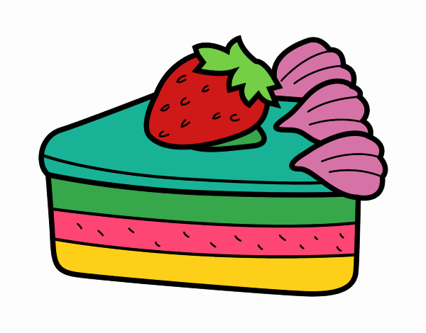 Dibujo Tarta de fresas pintado por LarryS