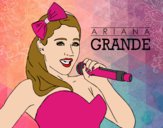 Dibujo Ariana Grande cantando pintado por kevin4567