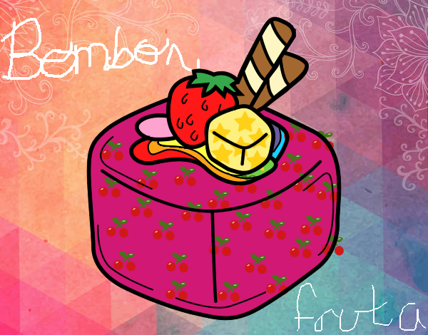 Dibujo Bombón de fruta pintado por RubyHelena