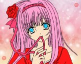 Dibujo Chica anime pintado por RubyHelena