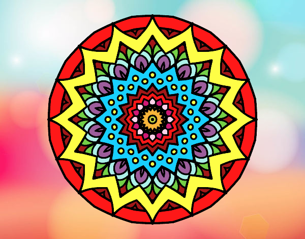 Dibujo Mandala creciente pintado por merypanter