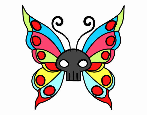 Dibujo Mariposa Emo pintado por nikimel 