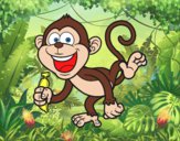 Dibujo Mono capuchino pintado por kevin4567