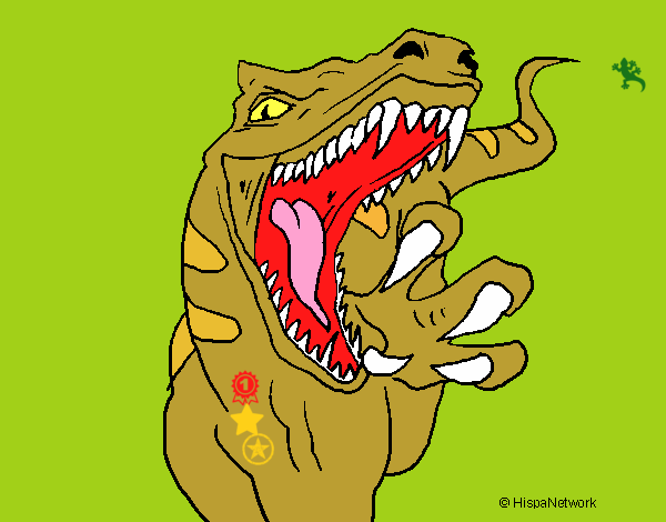 Dibujo Velociraptor II pintado por DEMIAN4