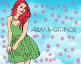 Dibujo Ariana Grande pintado por musicirene