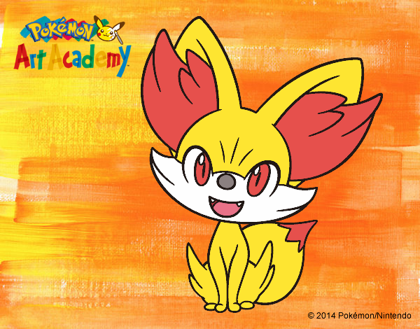 Dibujo Fennekin pintado por AngelHM