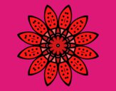 Dibujo Mandala flor con pétalos pintado por estefy18