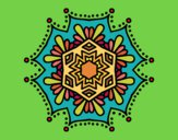 Dibujo Mandala flor simétrica pintado por GabyMil