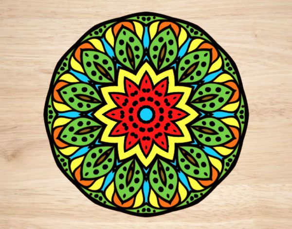 Dibujo Mandala naturaleza pintado por DDR92