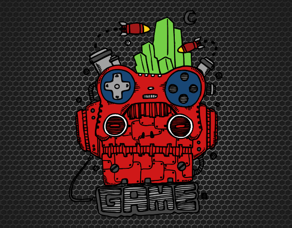 Dibujo Robot game pintado por damian007