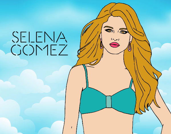 Dibujo Selena Gomez pintado por irena