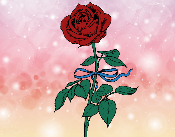 Dibujo Una rosa pintado por mikuo