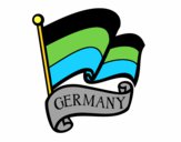 Dibujo Bandera de Alemania pintado por leonardoza