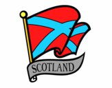 Dibujo Bandera de Escocia pintado por leonardoza