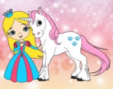 Dibujo Princesa y unicornio pintado por Alts