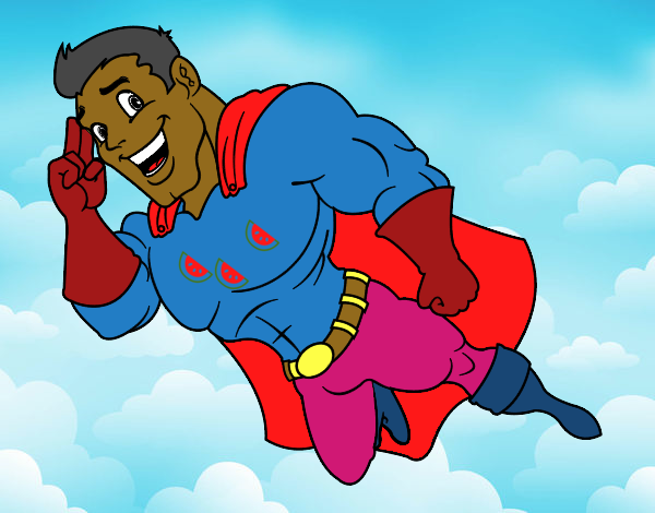 Superhéroe volando