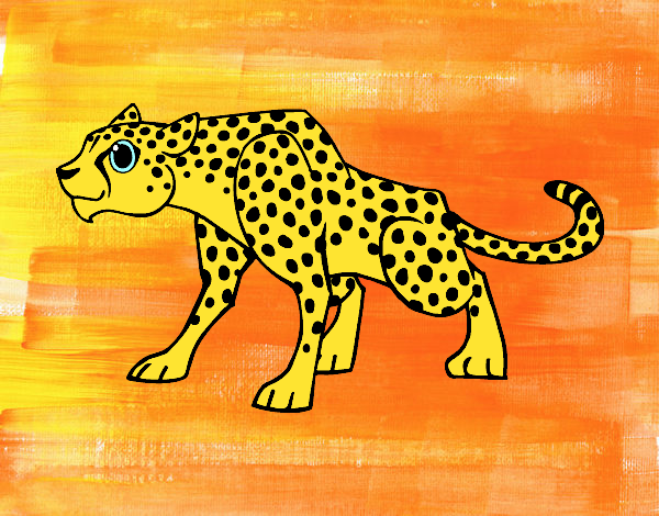 Dibujo Un leopardo pintado por Kimberly08