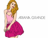 Dibujo Ariana Grande pintado por ivalongas