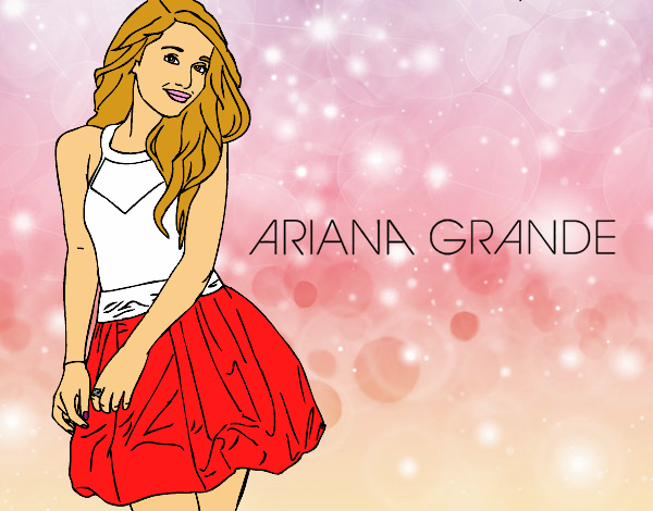 Dibujo Ariana Grande pintado por brendazali