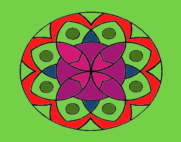 Dibujo Mandala 13 pintado por tilditus