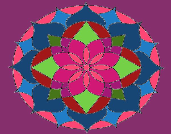 Dibujo Mandala 14 pintado por tilditus