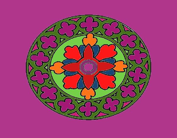 Dibujo Mandala 21 pintado por tilditus