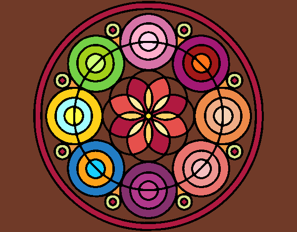 Dibujo Mandala 35 pintado por tilditus