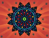 Dibujo Mandala estrella pintado por sabrina88