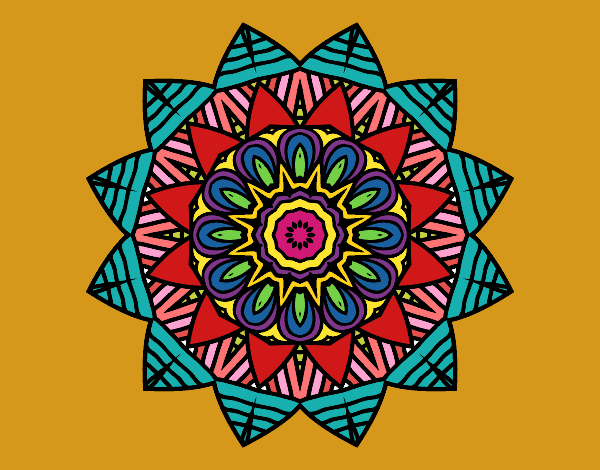 Dibujo Mandala frutal pintado por sabrina88