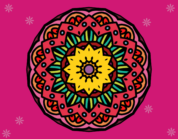Dibujo Mandala modernista pintado por sabrina88