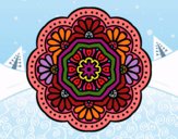 Dibujo Mandala mosaico modernista pintado por sabrina88