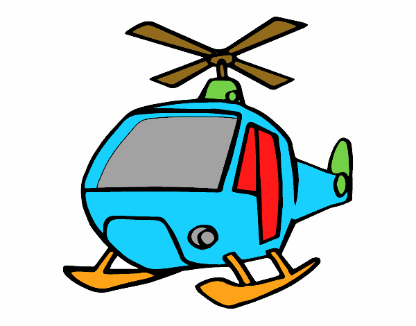 Dibujo Un Helicóptero pintado por momedia