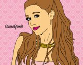 Dibujo Ariana Grande con collar pintado por vanesa123