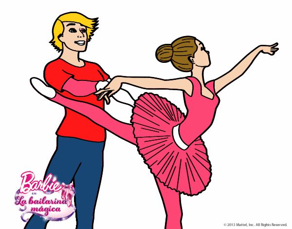 Dibujo Barbie bailando ballet pintado por tilditus