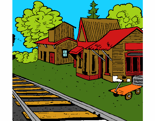 Dibujo Estación de tren pintado por TobiKiller