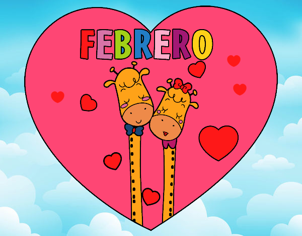 Dibujo Febrero pintado por LunaLunita