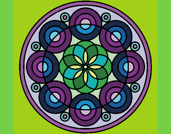 Dibujo Mandala 35 pintado por tilditus