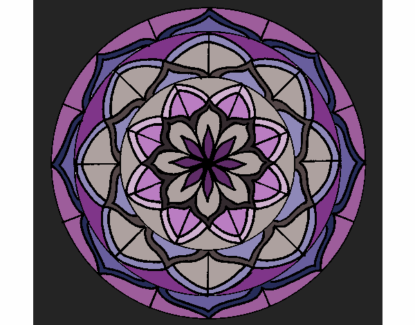 Dibujo Mandala 6 pintado por tilditus