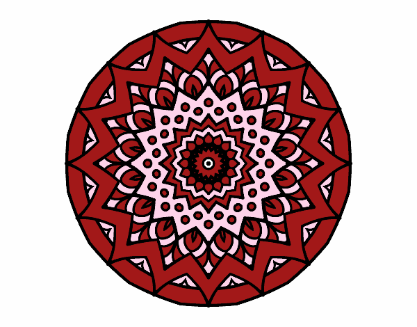 Dibujo Mandala creciente pintado por jessi246