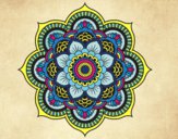 Dibujo Mandala flor oriental pintado por tilditus