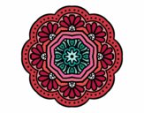 Dibujo Mandala mosaico modernista pintado por MiluuTurra