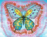 Dibujo Mariposa tropical pintado por nevulosa