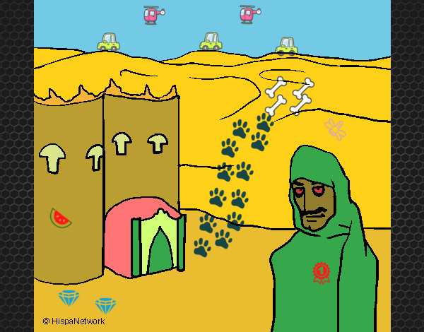 Dibujo Marruecos pintado por neymarisma