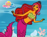 Dibujo Sirena nadando pintado por RocioNayla