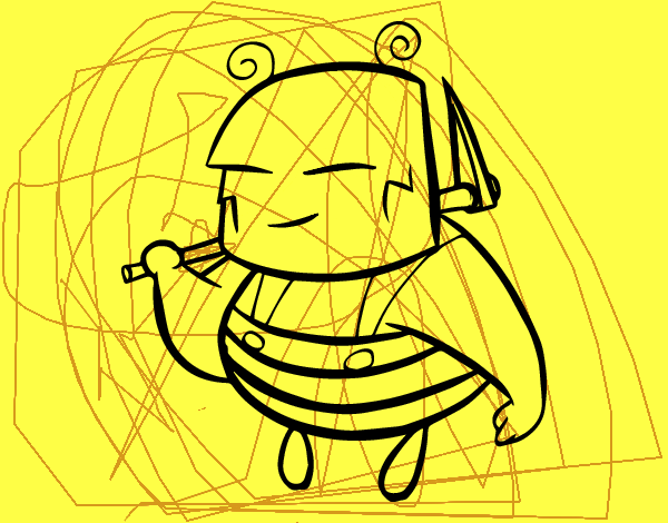 Una abeja obrera