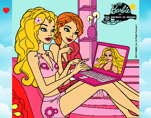 Dibujo Barbie chateando pintado por LunaLunita