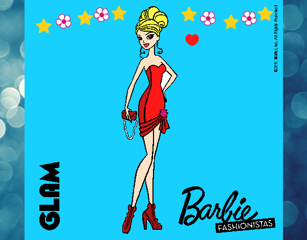 Dibujo Barbie Fashionista 5 pintado por LunaLunita